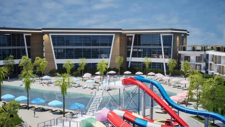 214 Second floor Building 7 main pool + 89 m2 private roof